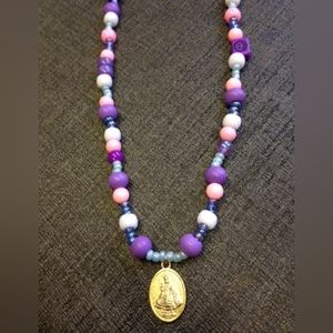 Infant Jesus Bead Necklace